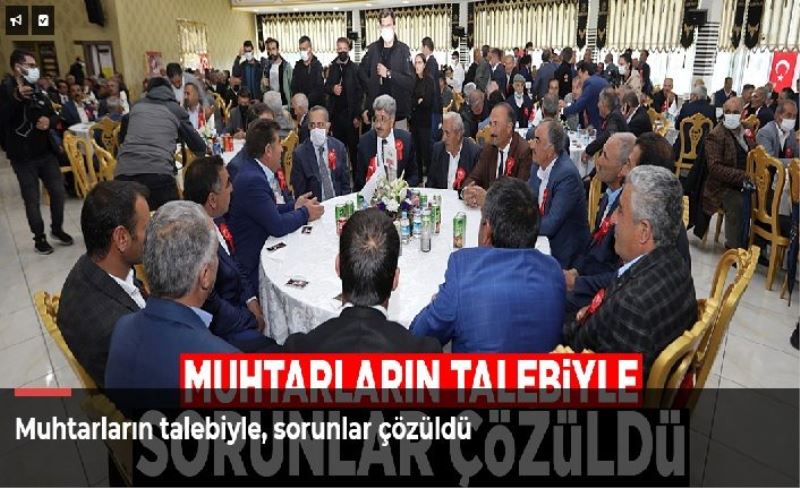 Muhtarların talebiyle, sorunlar çözüldü