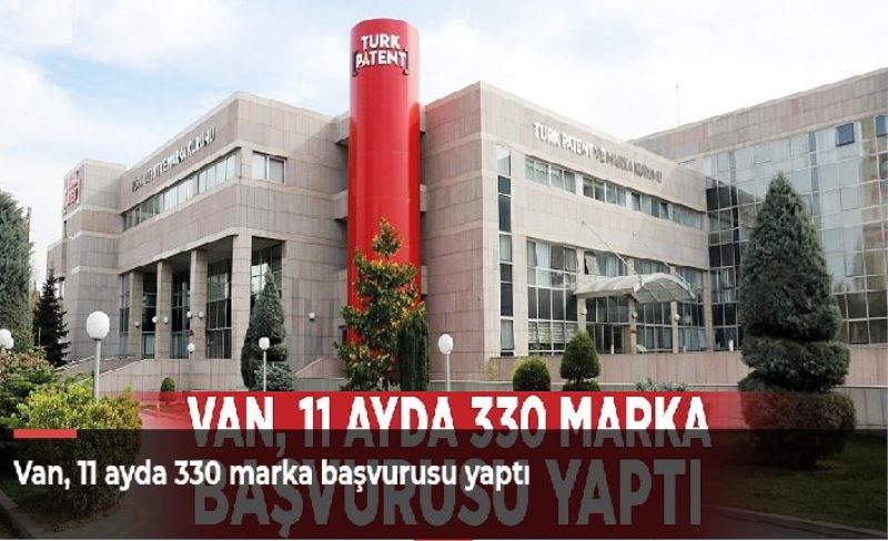 Van, 11 ayda 330 marka başvurusu yaptı