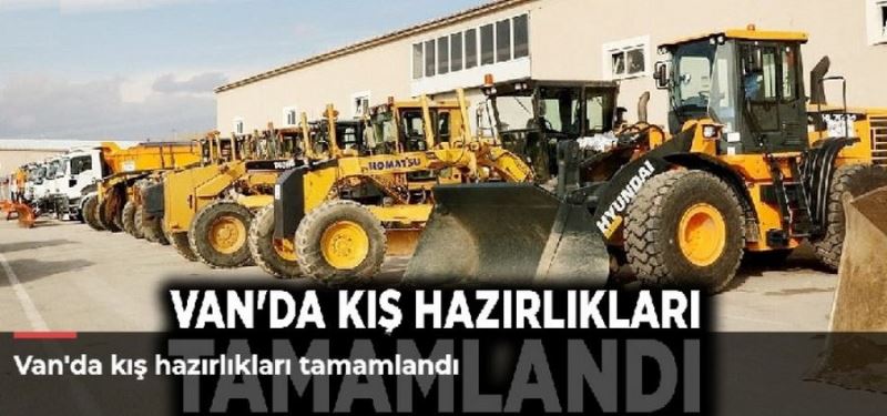 Van'da kış hazırlıkları tamamlandı