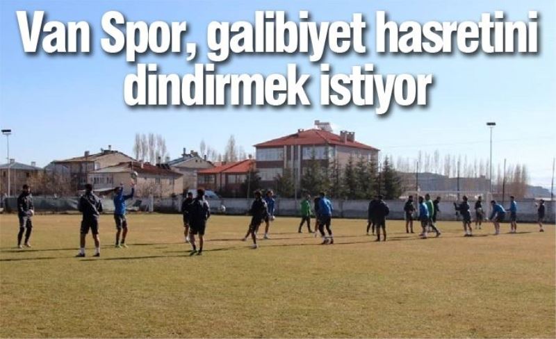 Van Spor, galibiyet hasretini dindirmek istiyor