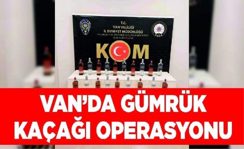 Van’da gümrük kaçağı operasyonu