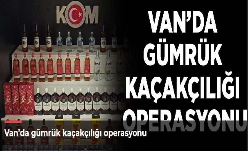 Van’da gümrük kaçakçılığı operasyonu