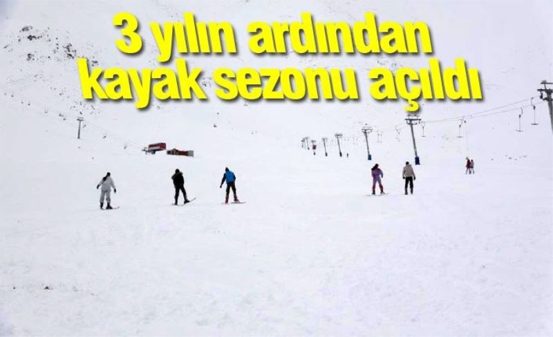 Abalı Kayak Merkezi, 3 yılın ardından sezonu açtı