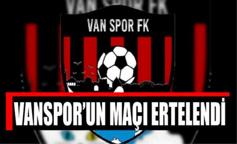 Diyarbekirspor - Vanspor FK maçı ertelendi