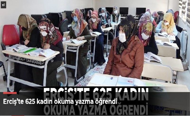 Erciş’te 625 kadın okuma yazma öğrendi