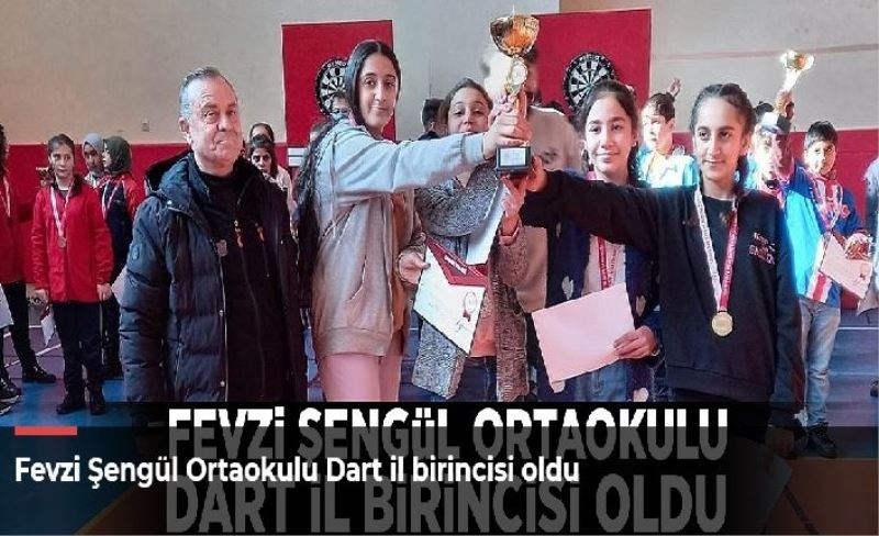 Fevzi Şengül Ortaokulu Dart il birincisi oldu