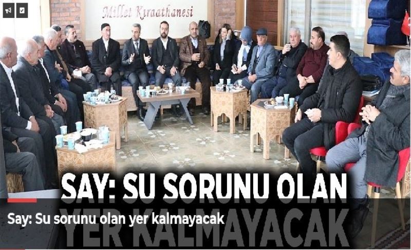 _Su sorunu olan yer kalmayacak