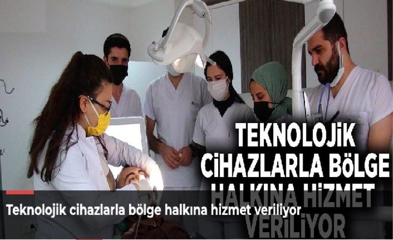 Teknolojik cihazlarla bölge halkına hizmet veriliyor