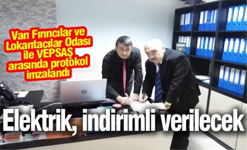 Van Fırıncılar ve Lokantacılar Odası ile VEPSAŞ arasında protokol imzalandı