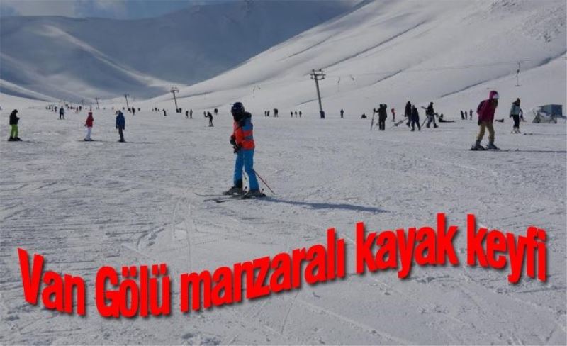 Van Gölü manzaralı kayak keyfi