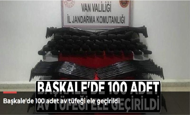 Başkale'de 100 adet av tüfeği ele geçirildi