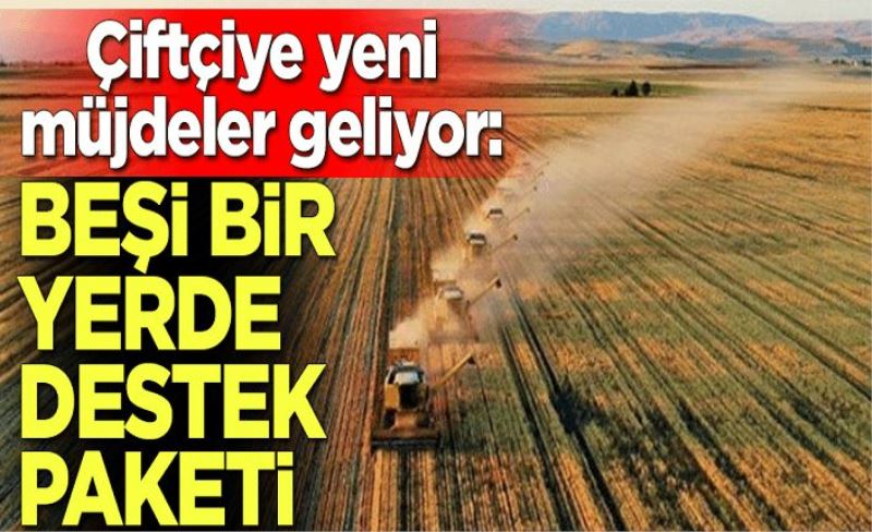 Çiftçiye yeni müjdeler geliyor: Beşi bir yerde destek paketi