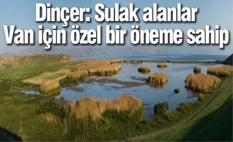 Dinçer: Sulak alanlar Van için özel bir öneme sahip