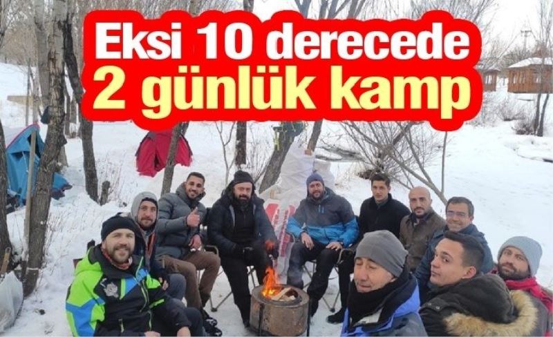 Eksi 10 derecede 2 günlük kamp