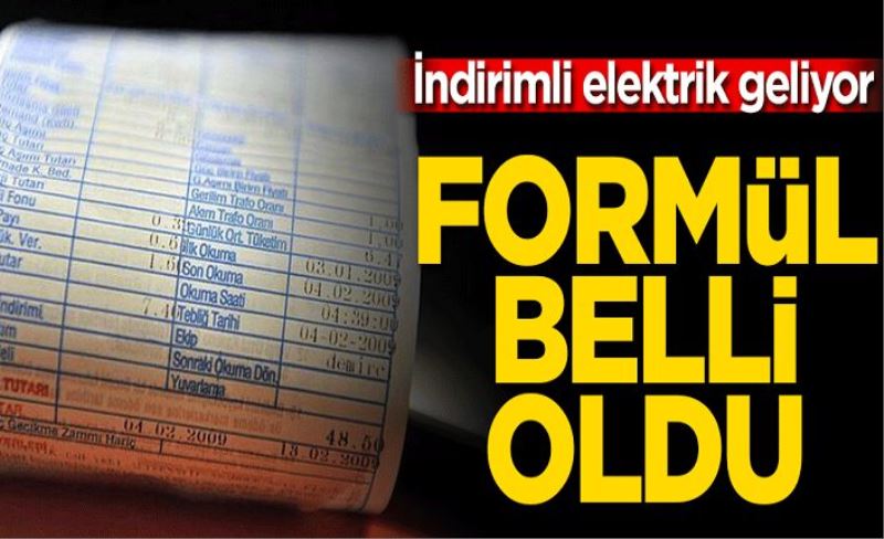 İndirimli elektrik geliyor! Formül belli oldu