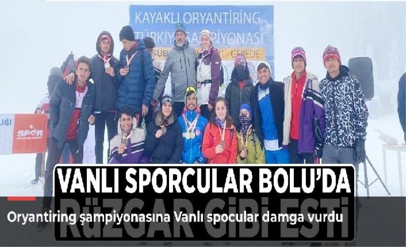 Oryantiring şampiyonasına Vanlı spocular damga vurdu