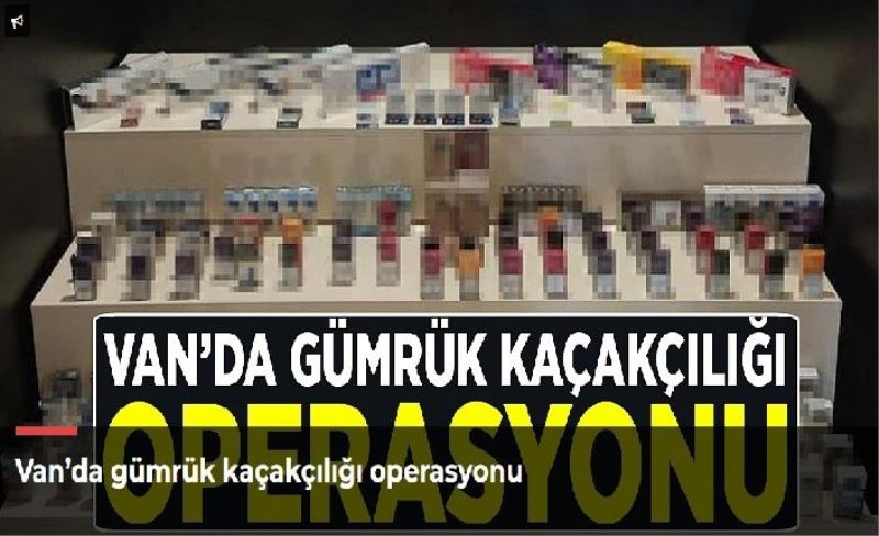 Van’da gümrük kaçakçılığı operasyonu