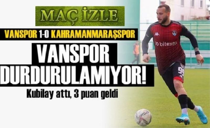 MAÇI İZLE-VANSPOR ÇOK ZOR KAZANDI