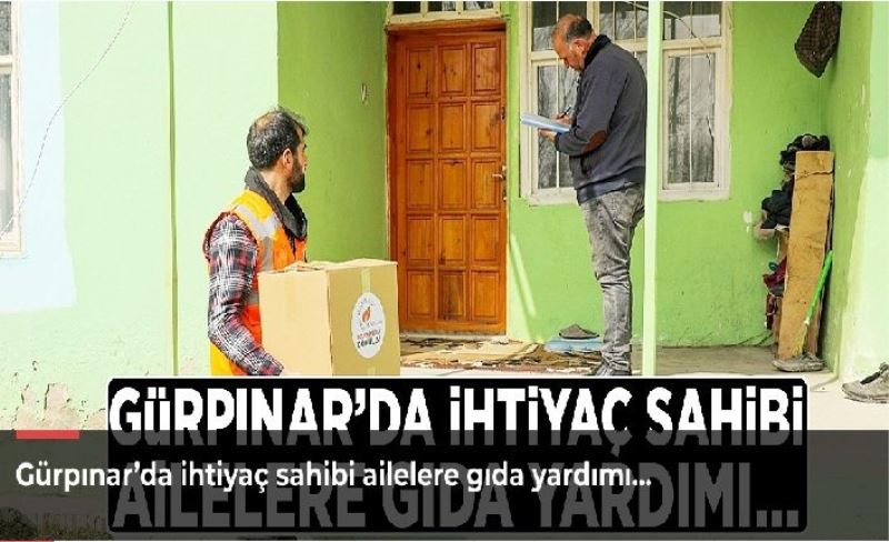 Gürpınar’da ihtiyaç sahibi ailelere gıda yardımı…