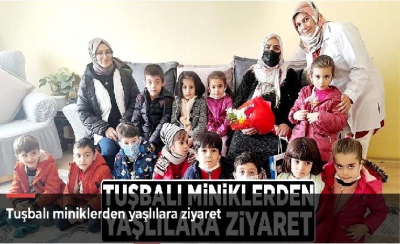 Tuşbalı miniklerden yaşlılara ziyaret