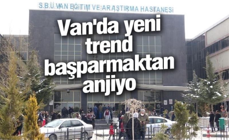 Van'da yeni trend başparmaktan anjiyo