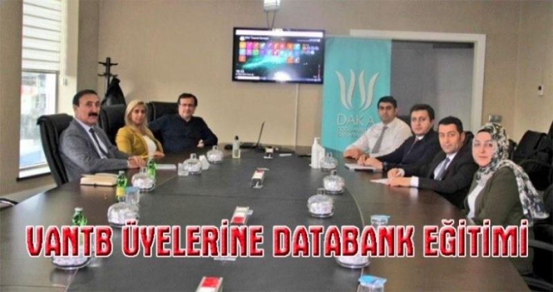 Van TB üyelerine DATABANK eğitimi...