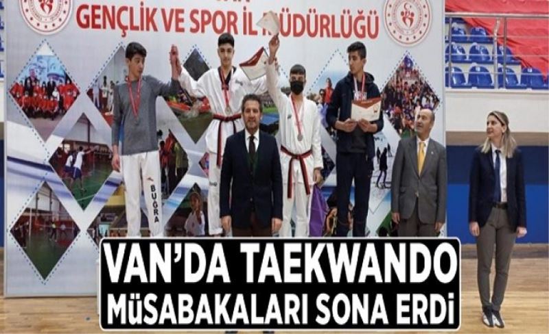 Van’da taekwando müsabakaları sona erdi