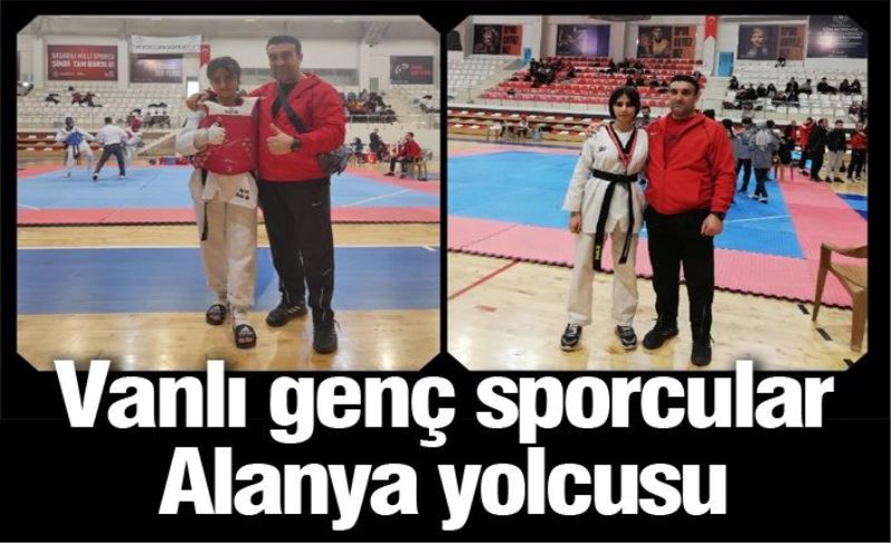Vanlı genç sporcular Alanya yolcusu