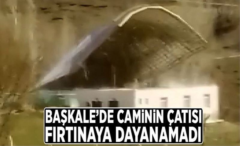 Caminin çatısı fırtınaya dayanamadı