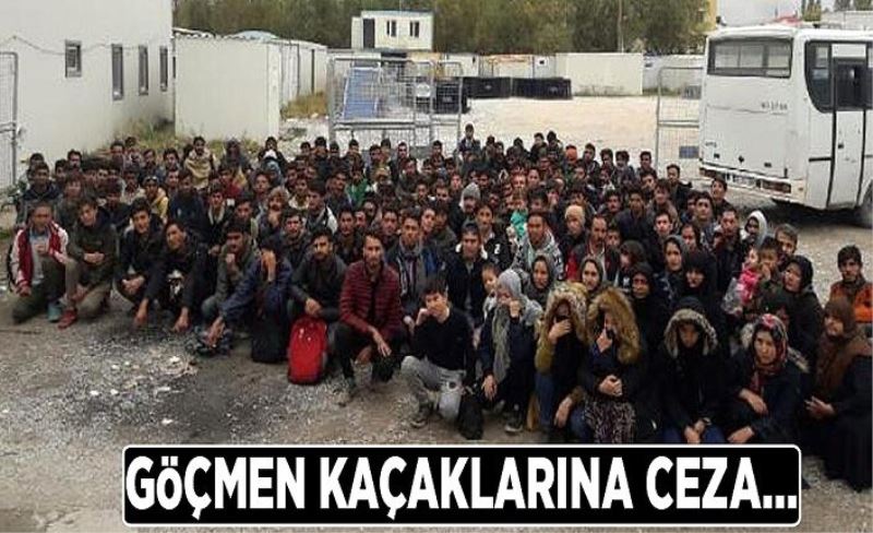 Göçmen kaçaklarına ceza…