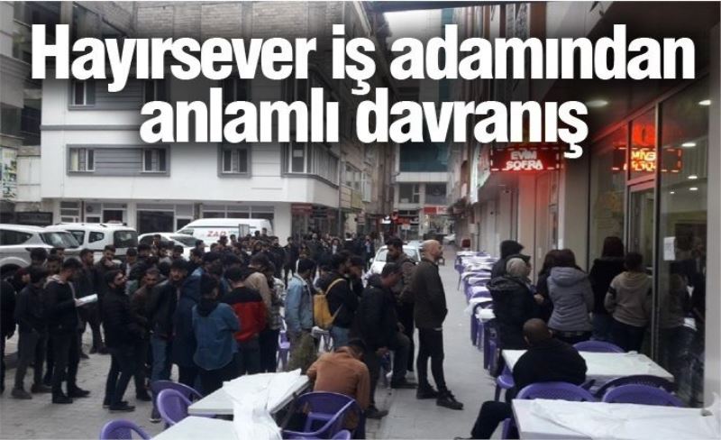 Hayırsever iş adamından anlamlı davranış