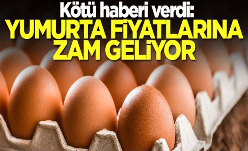 Kötü haberi verdi: Yumurta fiyatlarına zam geliyor