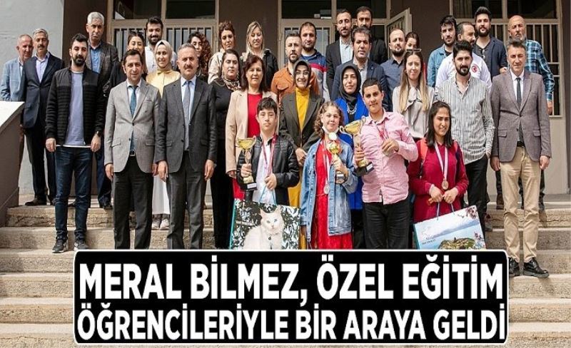 Meral Bilmez, özel eğitim öğrencileriyle bir araya geldi