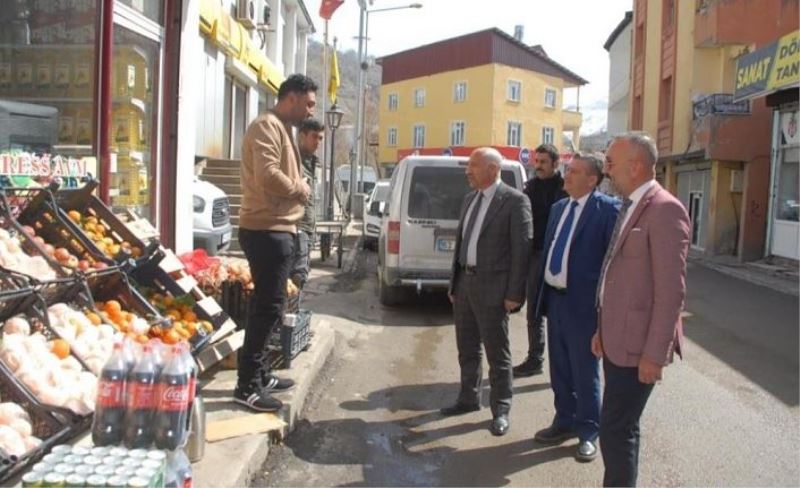 MHP İl Başkanı Güngöralp’tan Çatak esnafına ziyaret