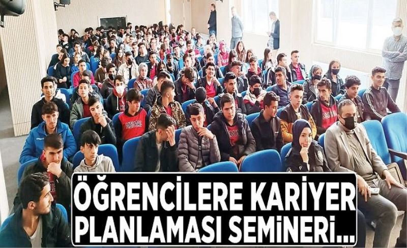 Öğrencilere kariyer planlaması semineri…