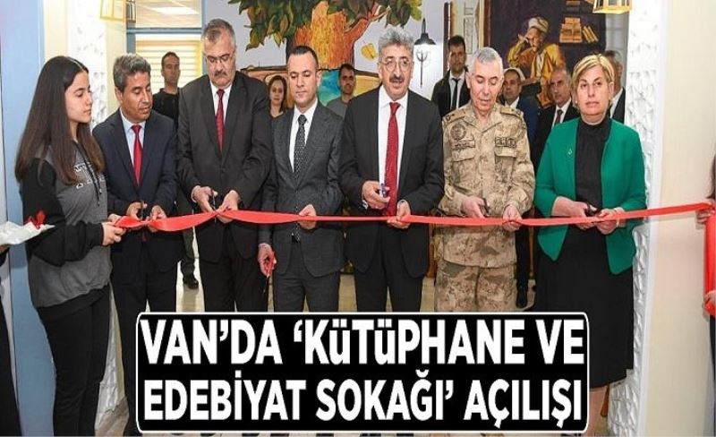 Van’da ‘kütüphane ve edebiyat sokağı’ açılışı