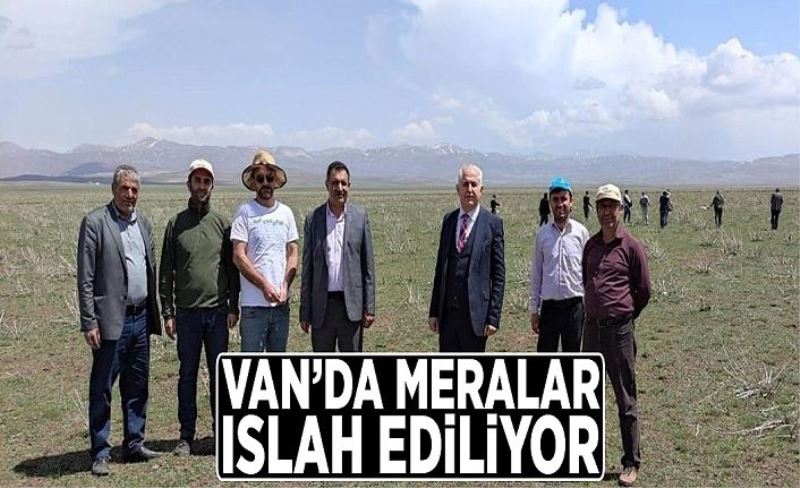 Van’da meralar ıslah ediliyor