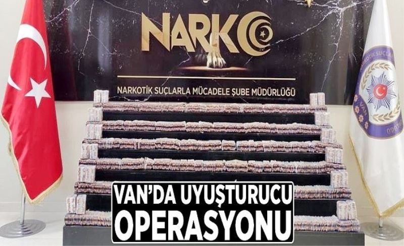 Van’da uyuşturucu operasyonu