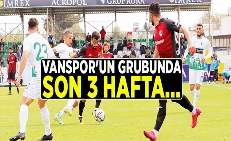 Vanspor'un grubunda son 3 hafta…