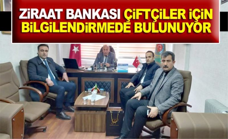 Ziraat Bankası, çiftçiler için bilgilendirmede bulunuyor