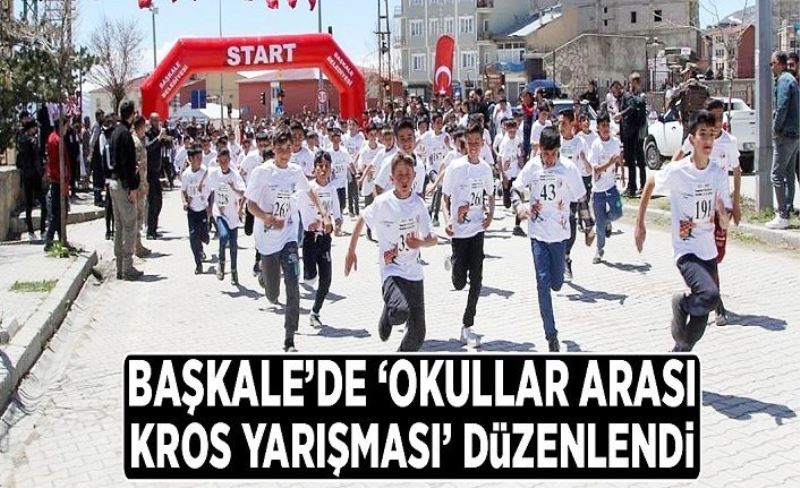 Başkale’de ‘Okullar Arası Kros Yarışması’ düzenlendi