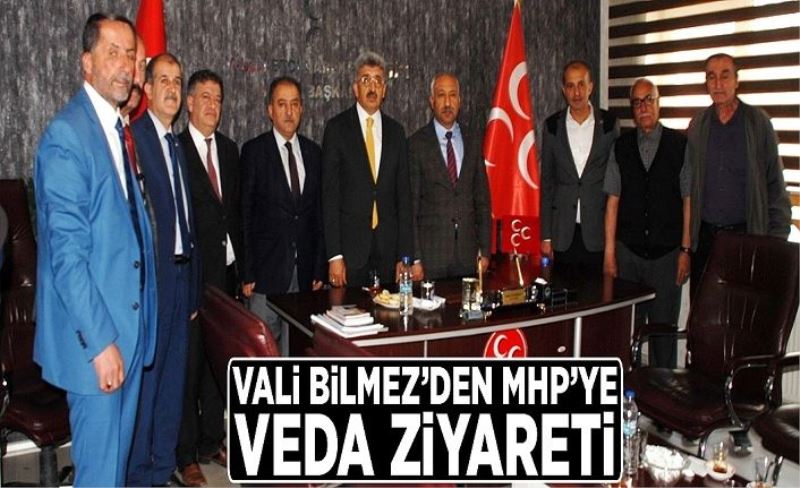 Vali Bilmez’den MHP’ye veda ziyareti