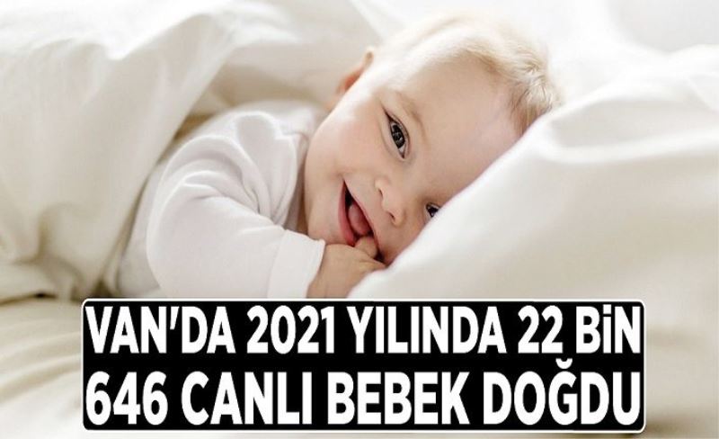 Van'da 2021 yılında 22 bin 646 canlı bebek doğdu