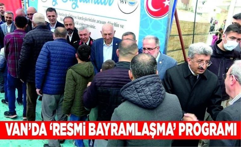 Van’da ‘resmi bayramlaşma’ programı