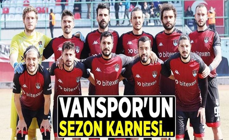 Vanspor'un sezon karnesi…