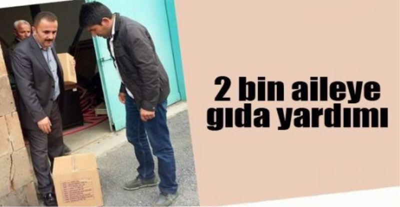 2 bin aileye gıda yardımı