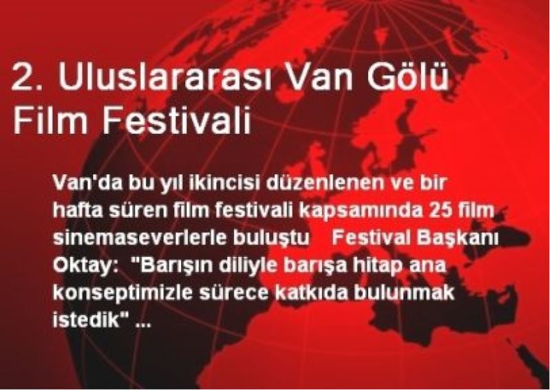 2. Uluslararası Van Gölü Film Festivali