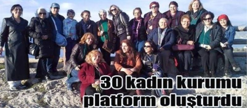30 kadın kurumu platform oluşturdu