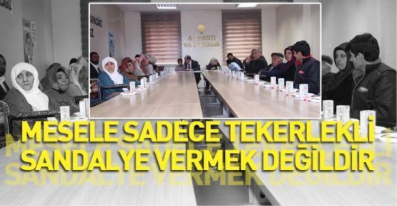 50 ADET TEKERLEKLİ SANDALYE DAĞITILDI