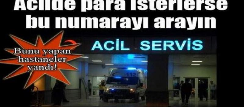 Acilde para isterlerse bu numarayı arayın 